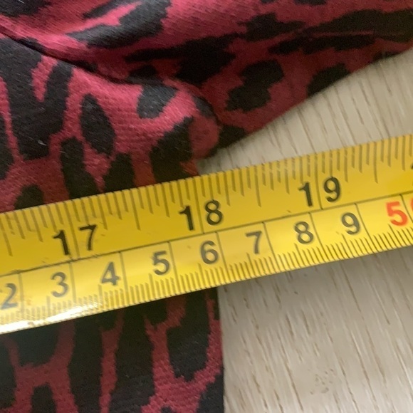 NWT Beach Lunch Lounge‎ Skye animal print Leopard Dress maroon black career M - Picture 7 of 10